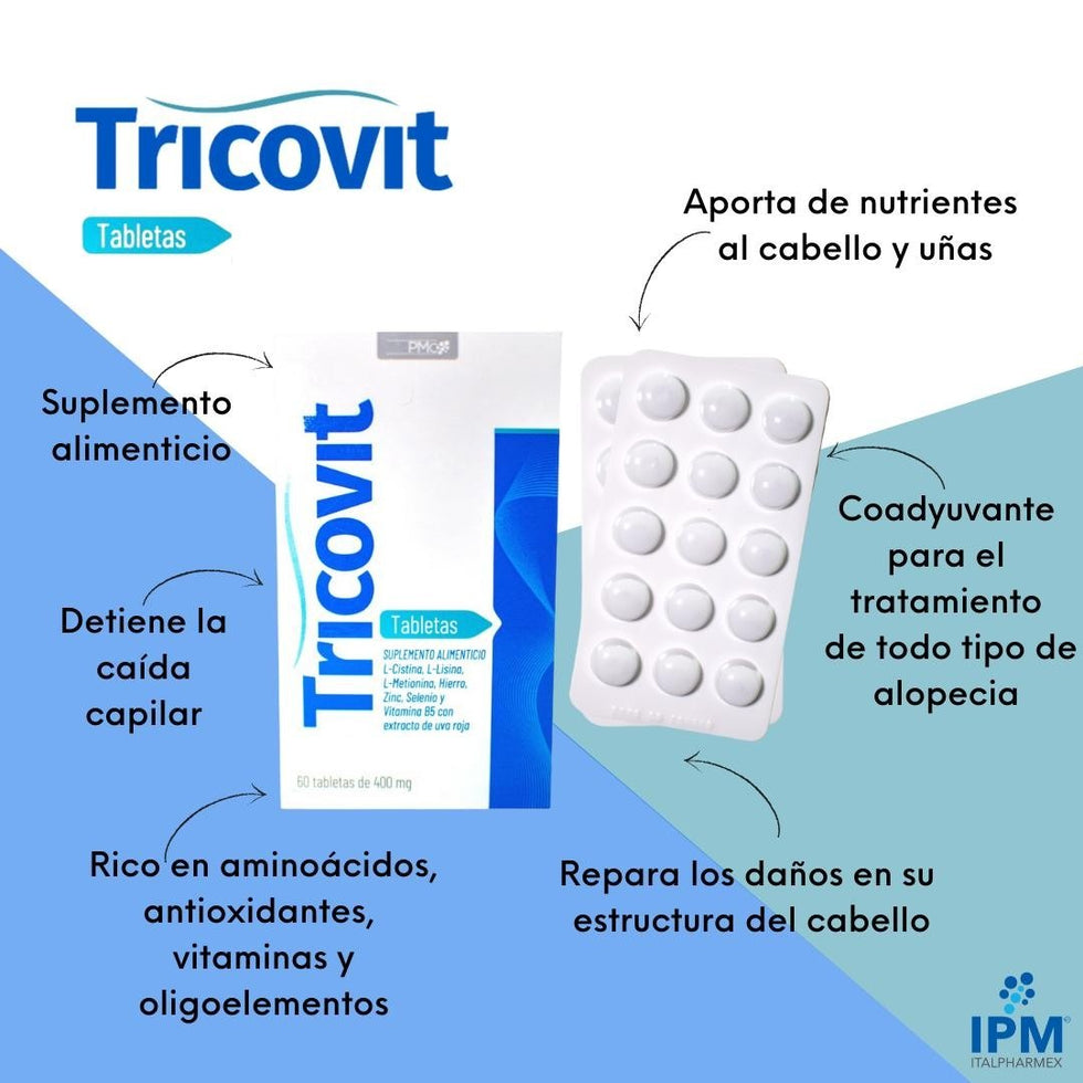 Tricovit Suplemento Caja Con 60 Tabletas